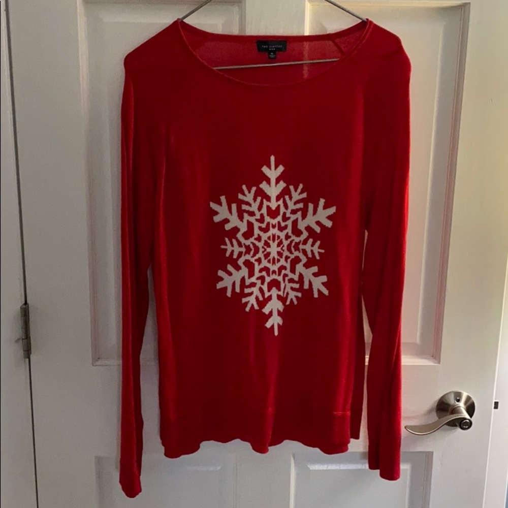 Like New Limited Red/White Snowflake sweater